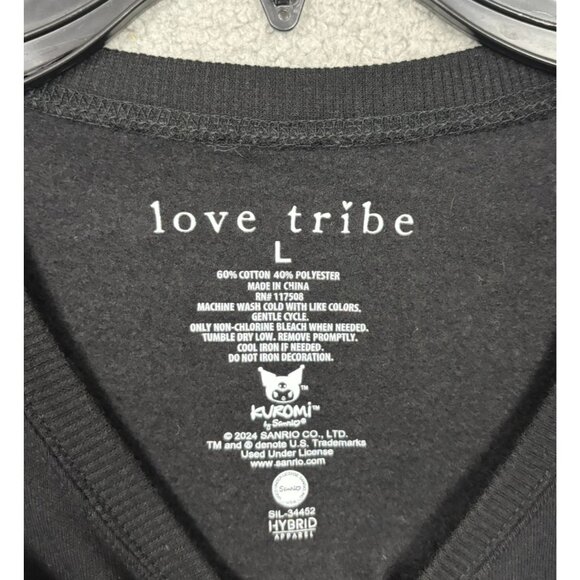 Kuromi Juniors' Kuromi Graphic Crewneck Sweatshirt Black Size Large NWT's - Picture 6 of 8